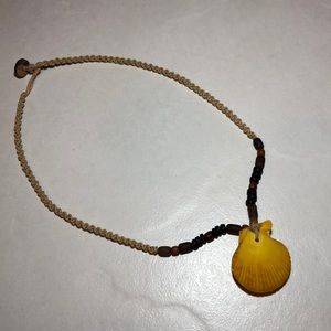 Yellow Shell Necklace